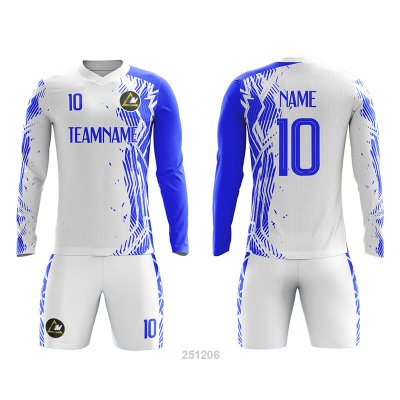 Customized Full Sublimation Long Sleeves Soccer Uniform SU385
