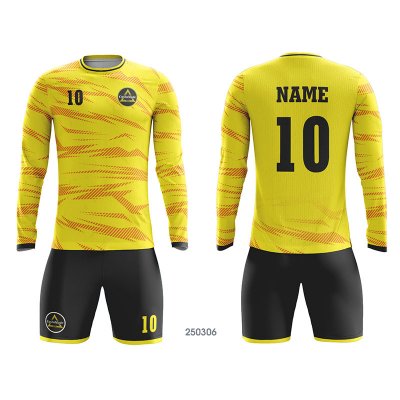 Customized Full Sublimation Long Sleeves Soccer Jersey SJ194