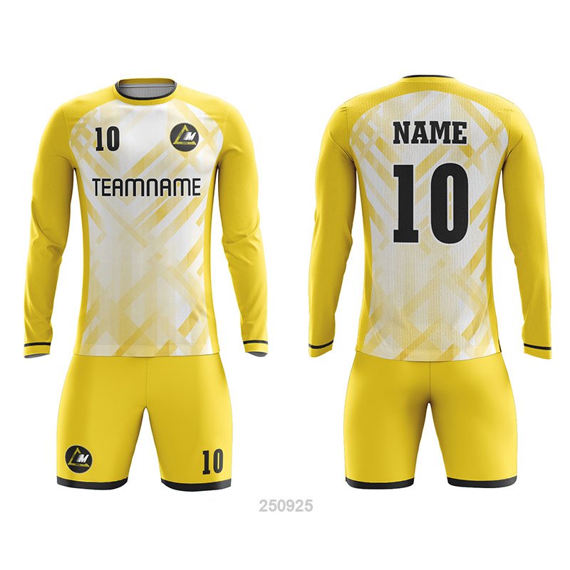 Customized Full Sublimation Long Sleeves Soccer Uniform SU363