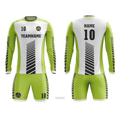 Customized Full Sublimation Long Sleeves Soccer Uniform SU241