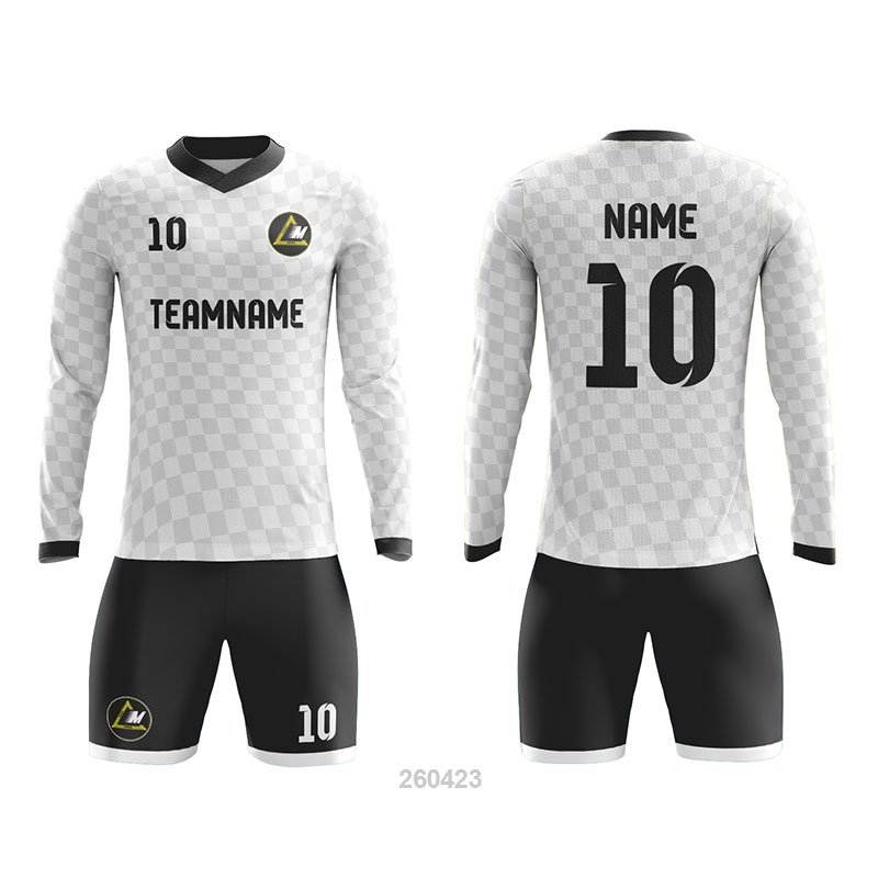 Customized Full Sublimation Long Sleeves Soccer Uniform SU382