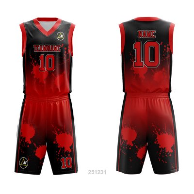 Customized Full Sublimation Basketball Uniform BU121