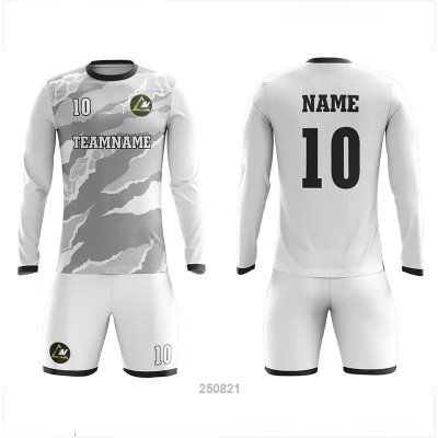 Customized Full Sublimation Long Sleeves Soccer Uniform SU358