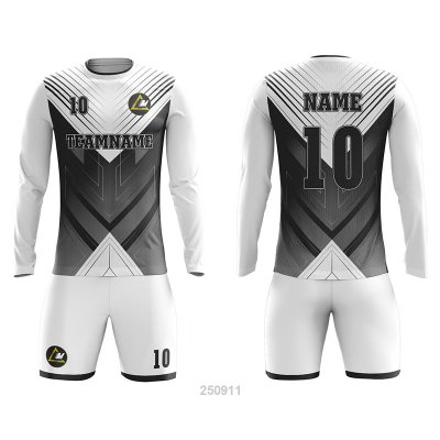Customized Full Sublimation Long Sleeves Soccer Uniform SU361