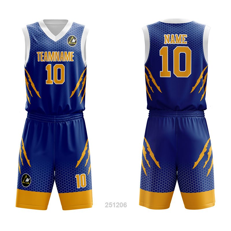 Customized Full Sublimation Basketball Uniform BU109