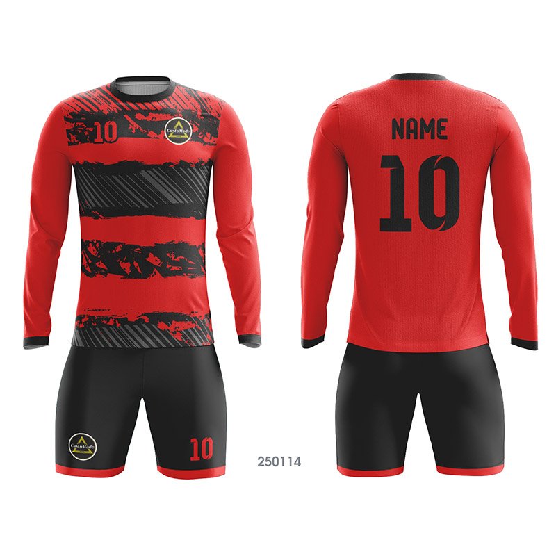 Customized Full Sublimation Long Sleeves Soccer Jersey SJ187
