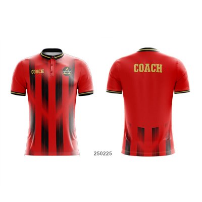 Customized Full Sublimation Polo Coach Shirts 010