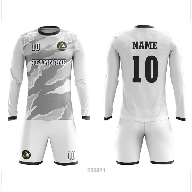 Customized Full Sublimation Long Sleeves Soccer Uniform SU358