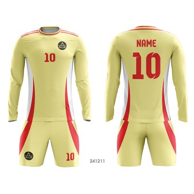Customized Full Sublimation Long Sleeves Soccer Jersey SJ157