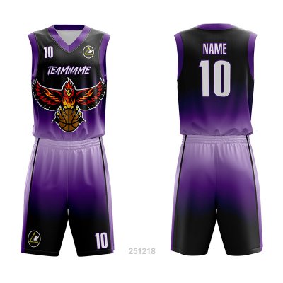 Customized Full Sublimation Basketball Uniform BU118