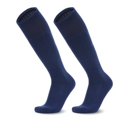 Professional Long Soccer Dark Blue Socks 003