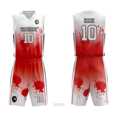 Customized Full Sublimation Basketball Uniform BU122