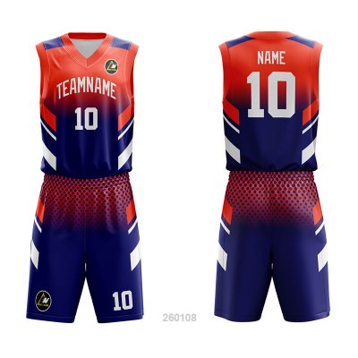 Customized Full Sublimation Basketball Uniform BU123