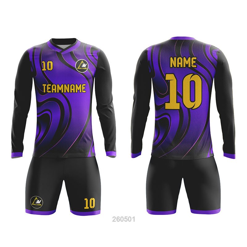 Customized Full Sublimation Long Sleeves Soccer Uniform SU370