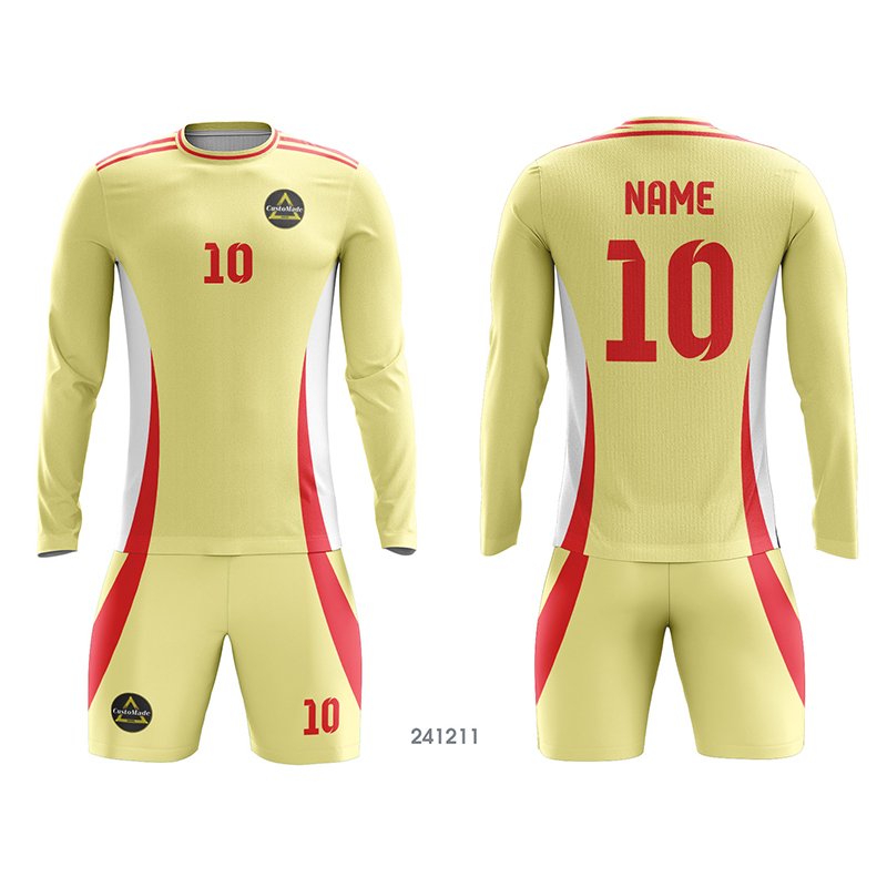 Customized Full Sublimation Long Sleeves Soccer Jersey SJ157