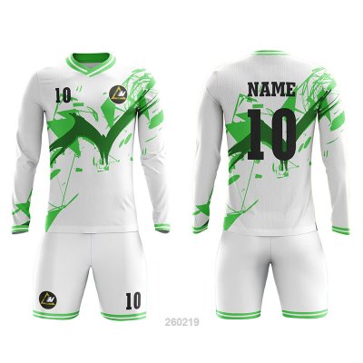 Customized Full Sublimation Long Sleeves Soccer Uniform SU380