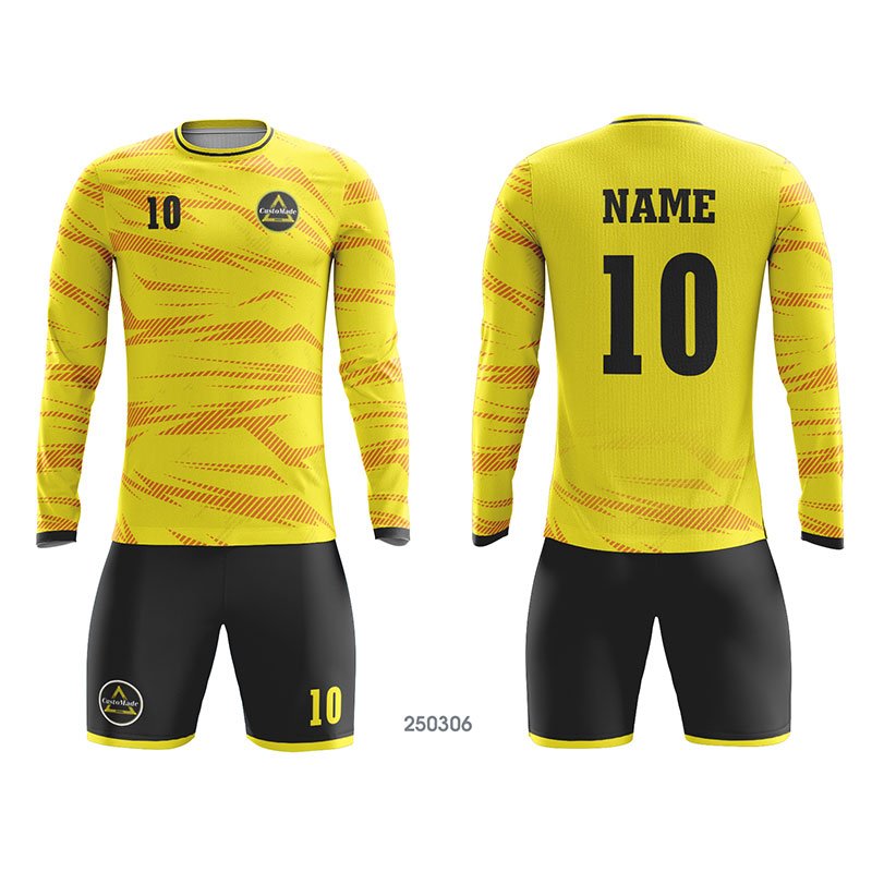 Customized Full Sublimation Long Sleeves Soccer Jersey SJ194
