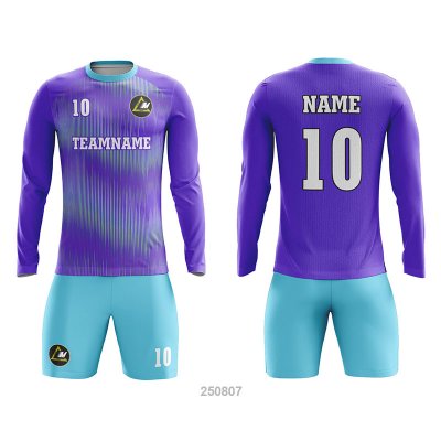 Customized Full Sublimation Long Sleeves Soccer Uniform SU248