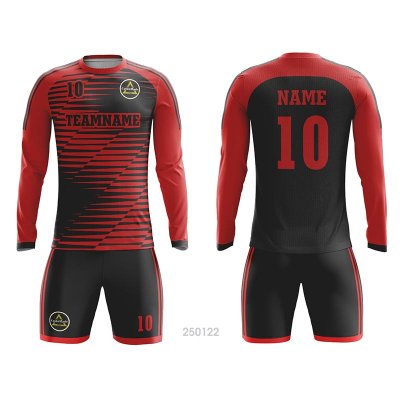 Customized Full Sublimation Long Sleeves Soccer Jersey SJ188