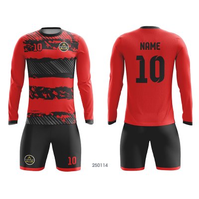 Customized Full Sublimation Long Sleeves Soccer Jersey SJ187