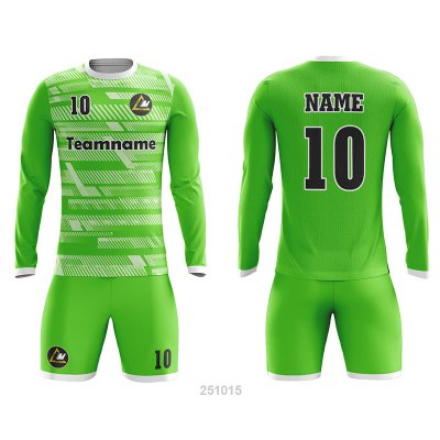 Customized Full Sublimation Long Sleeves Soccer Uniform SU364