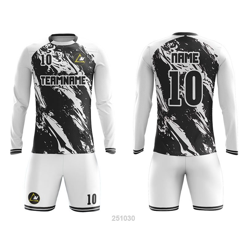 Customized Full Sublimation Long Sleeves Soccer Uniform SU383