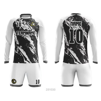 Customized Full Sublimation Long Sleeves Soccer Uniform SU383
