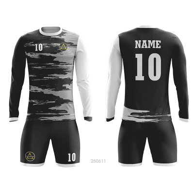 Customized Full Sublimation Long Sleeves Soccer Uniform SU242