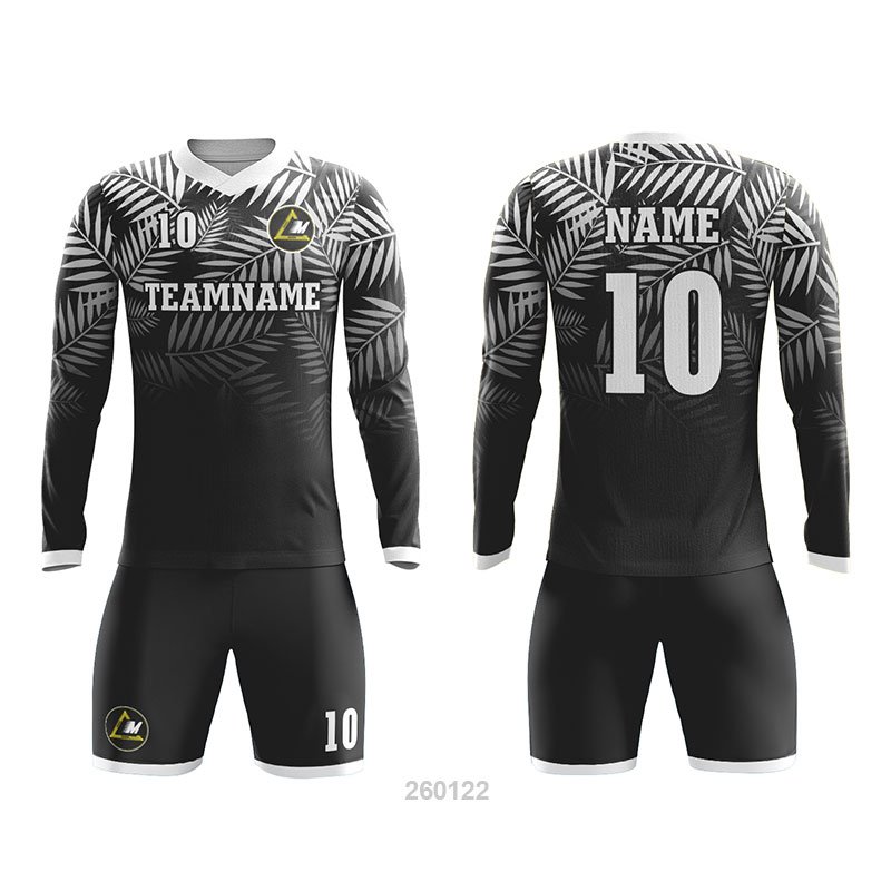 Customized Full Sublimation Long Sleeves Soccer Uniform SU391