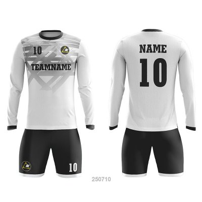 Customized Full Sublimation Long Sleeves Soccer Uniform SU246