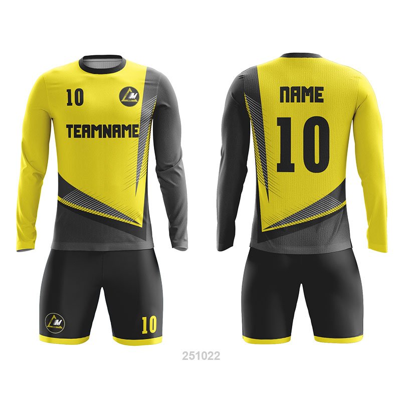 Customized Full Sublimation Long Sleeves Soccer Uniform SU366