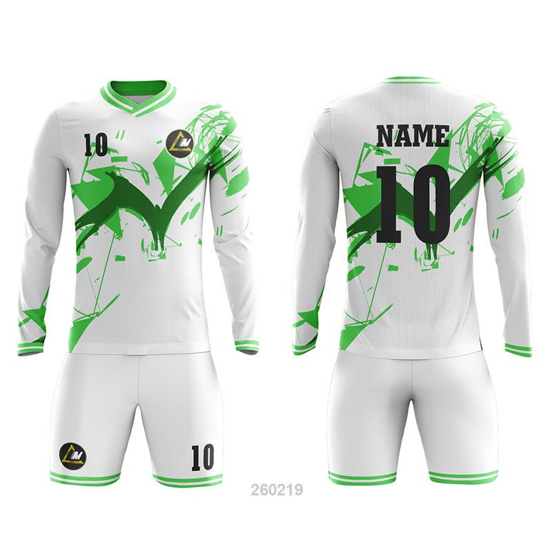 Customized Full Sublimation Long Sleeves Soccer Uniform SU380