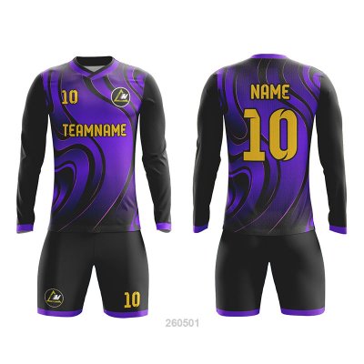 Customized Full Sublimation Long Sleeves Soccer Uniform SU370