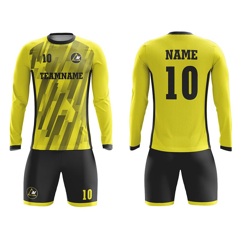 Customized Full Sublimation Long Sleeves Soccer Uniform SU244