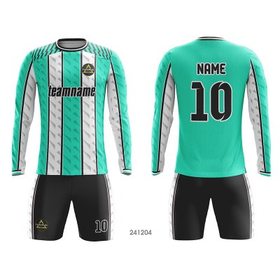 Customized Full Sublimation Long Sleeves Soccer Jersey SJ155