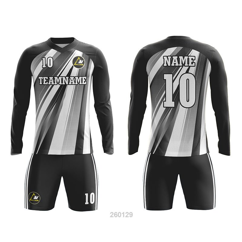Customized Full Sublimation Long Sleeves Soccer Uniform SU373