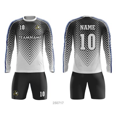 Customized Full Sublimation Long Sleeves Soccer Uniform SU245