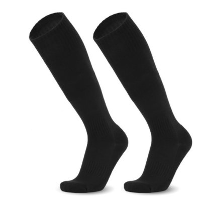 Professional Long Soccer Black Socks 009