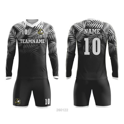 Customized Full Sublimation Long Sleeves Soccer Uniform SU391
