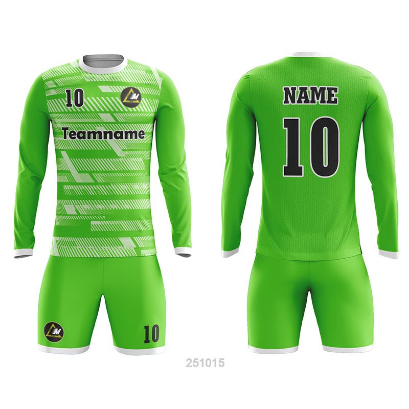 Customized Full Sublimation Long Sleeves Soccer Uniform SU364